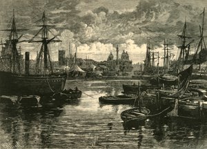 船坞的船体，1898年。 作者 不明