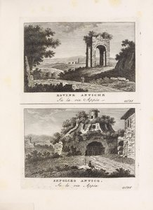 Illustrasjon hentet fra boken Vedute antiche e moderne le piú interessanti della cittá di Roma av ukjent forfatter og utgitt av Presso Venanzio Monaldini, Stefano Piale in Piazza di Spagna (it, [ca. 1820]) 作者 不明