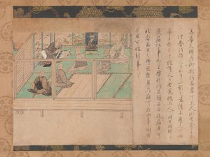 Honen Shuikotokuden-e的插图传，ca。 1310-20。 作者 不明