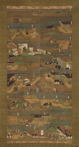 Shotoku Shotoku Taioku Taishi e-den王子传记插图，十四世纪。 作者 不明