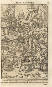 乔治·阿格里科拉（Georgius Agricola）的第十二本金属插图书中的插图，1556年 作者 不明