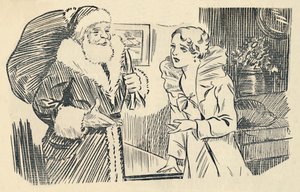 插图摘自1936年的《圣诞老人的神秘化》。 作者 不明