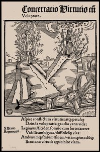 塞巴斯蒂安·布兰特（Sebastian Brant）的《愚人船》一书的插图，1497年。 作者 不明