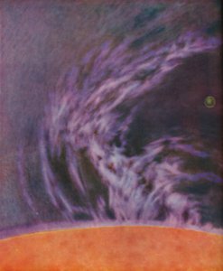 太阳爆发的巨大爆发140,000英里高，c1935年 作者 不明