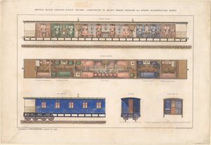 皇家轿车，尼古拉耶夫斯基铁路，1868年 作者 不明