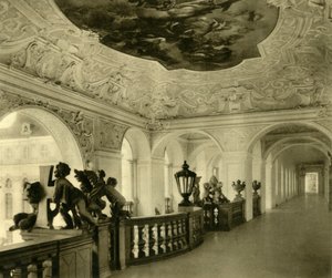 皇家楼梯，圣弗洛里安修道院，圣弗洛里安，上奥地利州，c1935年。 作者 不明