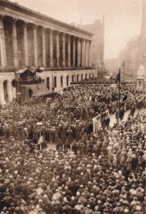 在伯明翰：爱德华八世国王。 1936年在英格兰第二大城市宣布成立 作者 不明