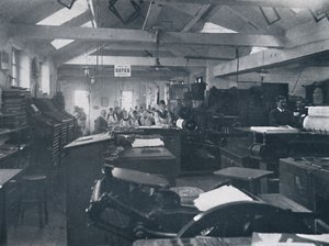 1916年在作曲室 作者 不明