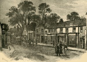 在大街上，1898年。 作者 不明