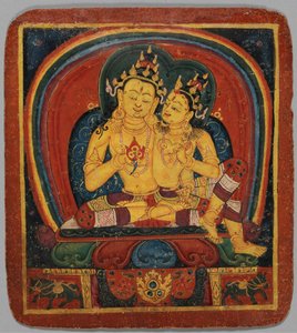发起卡Tsakalis：Ratnasambhava，15世纪初。 作者 不明
