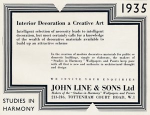 室内装饰创意艺术-John Line＆Sons Ltd，1935年 作者 不明