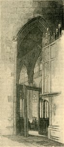 三一教堂的内部，1898年。 作者 不明