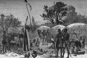 图里拉河上的祖利牛栏的内部，c1880 作者 不明