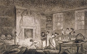 伦敦市Leadenhall街Nathaniel Bentley的房舍内景，1804年 作者 不明