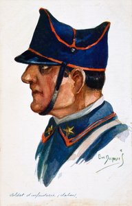 意大利步兵士兵，1914-1918年 作者 不明