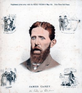 詹姆斯·凯里（James Carey），爱尔兰共和党人兼告密者，1883年 作者 不明