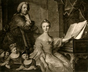 让·马克·纳蒂尔（Jean-Marc Nattier）和他的家人，1730-1762年，1903年。 作者 不明