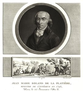 Jean Marie Roland de la Platiere, 内政部长 作者 不明