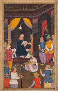 耶稣由Abgars国王的画家描绘，来自Mirat al-quds ...，1602-1604年。 作者 不明