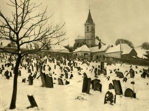 犹太公墓，奥地利布尔根兰州马特斯堡，c1935年。 作者 不明