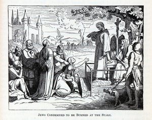 犹太人定罪焚毁，1882年 作者 不明
