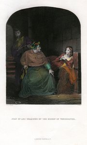 圣贞德由温彻斯特主教检查，1431年 作者 不明