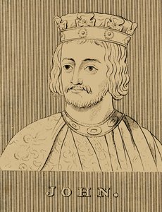 约翰（1166-1216），1830年。 作者 不明