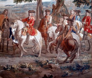 约翰-丘吉尔，马尔堡公爵 1650-1722 英国士兵，在布伦海姆之战中，1704年 作者 不明