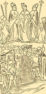 约翰·侯斯（John Huss）被判处死刑并导致其死刑，c1930年。 作者 不明