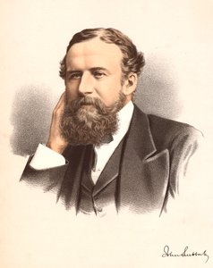 约翰·拉伯克（John Lubbock），第一任埃夫伯里男爵（Baron Avebury），英国银行家，考古学家，博物学家和政治家，c1880年 作者 不明