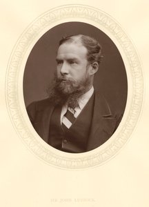 约翰·拉伯克（John Lubbock），第一任埃夫伯里男爵（Baron Avebury），英国银行家，考古学家，博物学家和政治家，c1880年 作者 不明