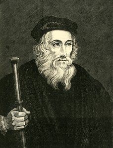 约翰·威克里夫（John Wyclif），1320年代-1384年，1890年。 作者 不明