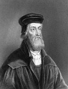 约翰·威克里夫（John Wycliffe），十四世纪英国宗教改革者，1882年 作者 不明