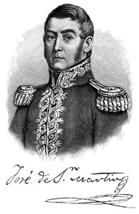 何塞·德·圣马丁（Jose de San Martin），19世纪阿根廷将军和独立领导人，1901年 作者 不明