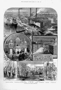 约瑟夫·克罗斯菲尔德父子制皂厂，位于柴郡沃灵顿，库里采石场，1886年 作者 不明