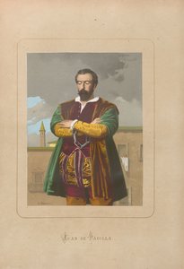 胡安-德-帕迪利亚。摘自：胡安-兰达的《历代名流》，1875-1877年。 作者 不明