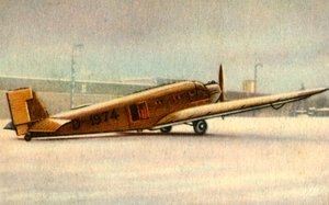容克斯Ju 52飞机，1932年。 作者 不明