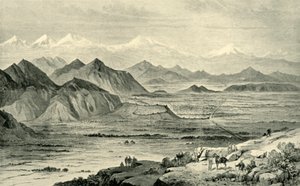 喀布尔，从1879年10月8日在贝尼·希萨尔（Beni Hissar）英国营地上方的山丘上向北看，1901年。 作者 不明