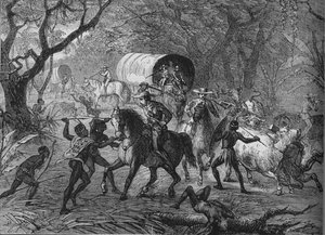 卡夫尔袭击英国车队，c1880 作者 不明
