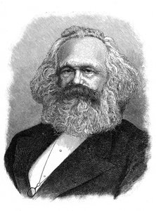 卡尔·马克思（Karl Marx），19世纪德国政治，社会和经济理论家 作者 不明