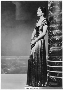 凯·弗朗西斯（Kay Francis），美国舞台和电影演员，1938年 作者 不明