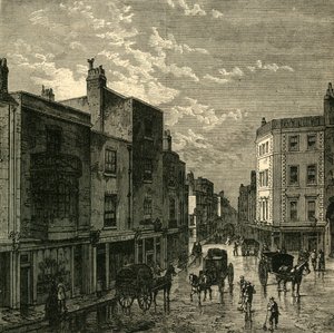 肯辛顿大街（Kensington High Street），1860年，建于1876年。 作者 不明