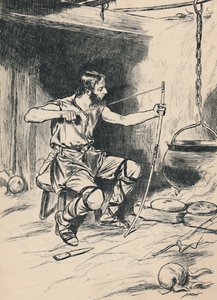 国王阿尔弗雷德·忘记蛋糕，c1907 作者 不明