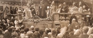 1916年12月30日，查理四世国王在布达佩斯举行加冕誓言。 作者 不明