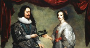 查理一世国王1600年至1649年，亨利埃塔女王玛丽亚1609-1669年 作者 不明