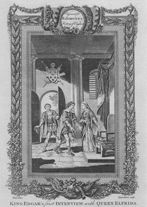 埃德加斯国王（King Edgars）对Elfrida皇后的首次采访，大约在1787年 作者 不明