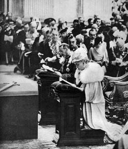 银禧纪念感恩节，圣保罗五世国王乔治五世和玛丽皇后，感恩节，1935年 作者 不明
