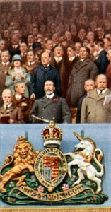 1927年4月23日，温布利，国王乔治五世在温布利杯决赛上，c1935年 作者 不明