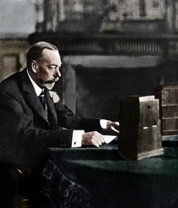 乔治五世国王于1935年圣诞节在桑德灵厄姆广播给帝国 作者 不明