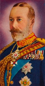 1935年，乔治五世国王穿着皇家骑兵卫队布鲁斯上校的制服 作者 不明